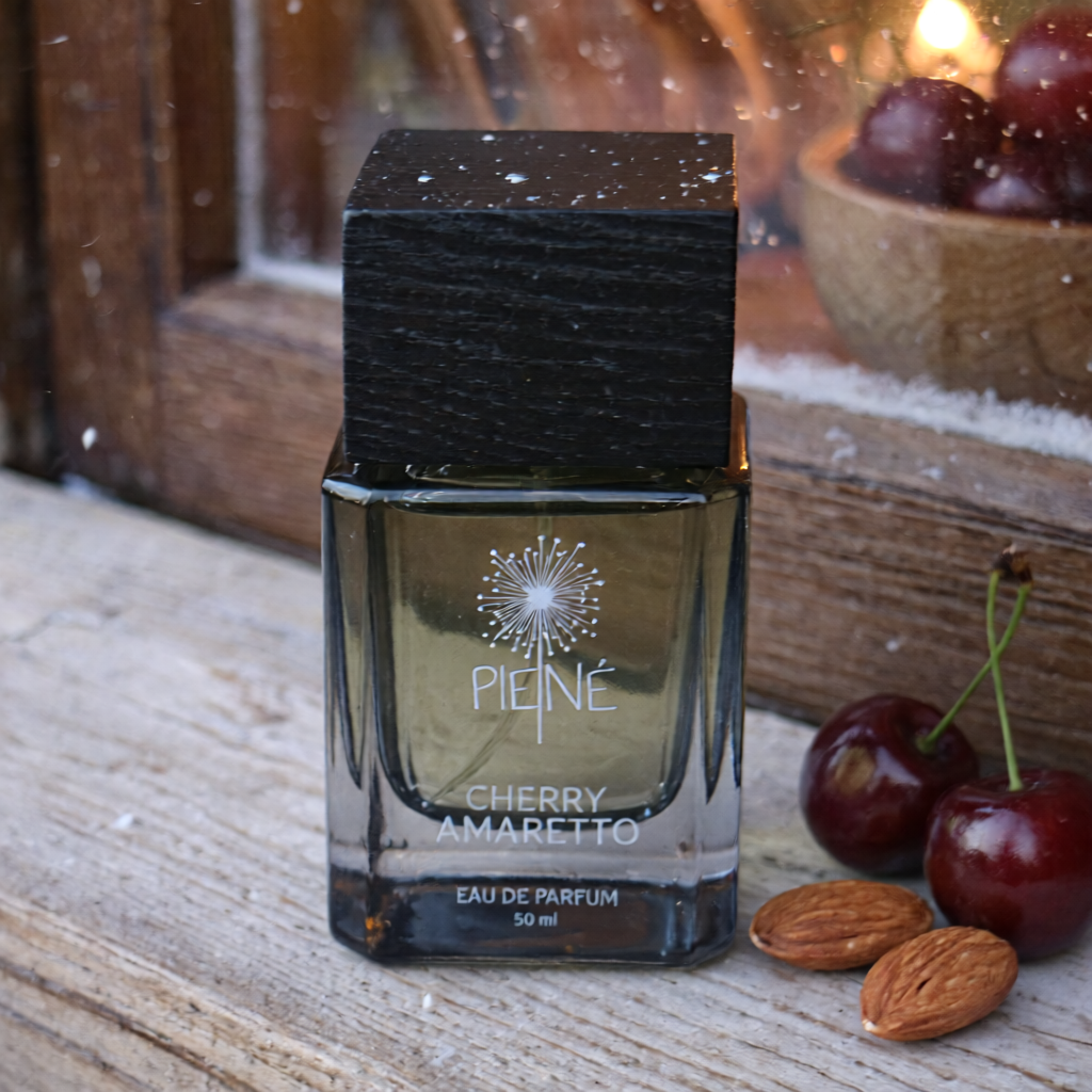 Cherry Amaretto perfume bottle – sweet cherry almond fragrance, unisex gourmand perfume