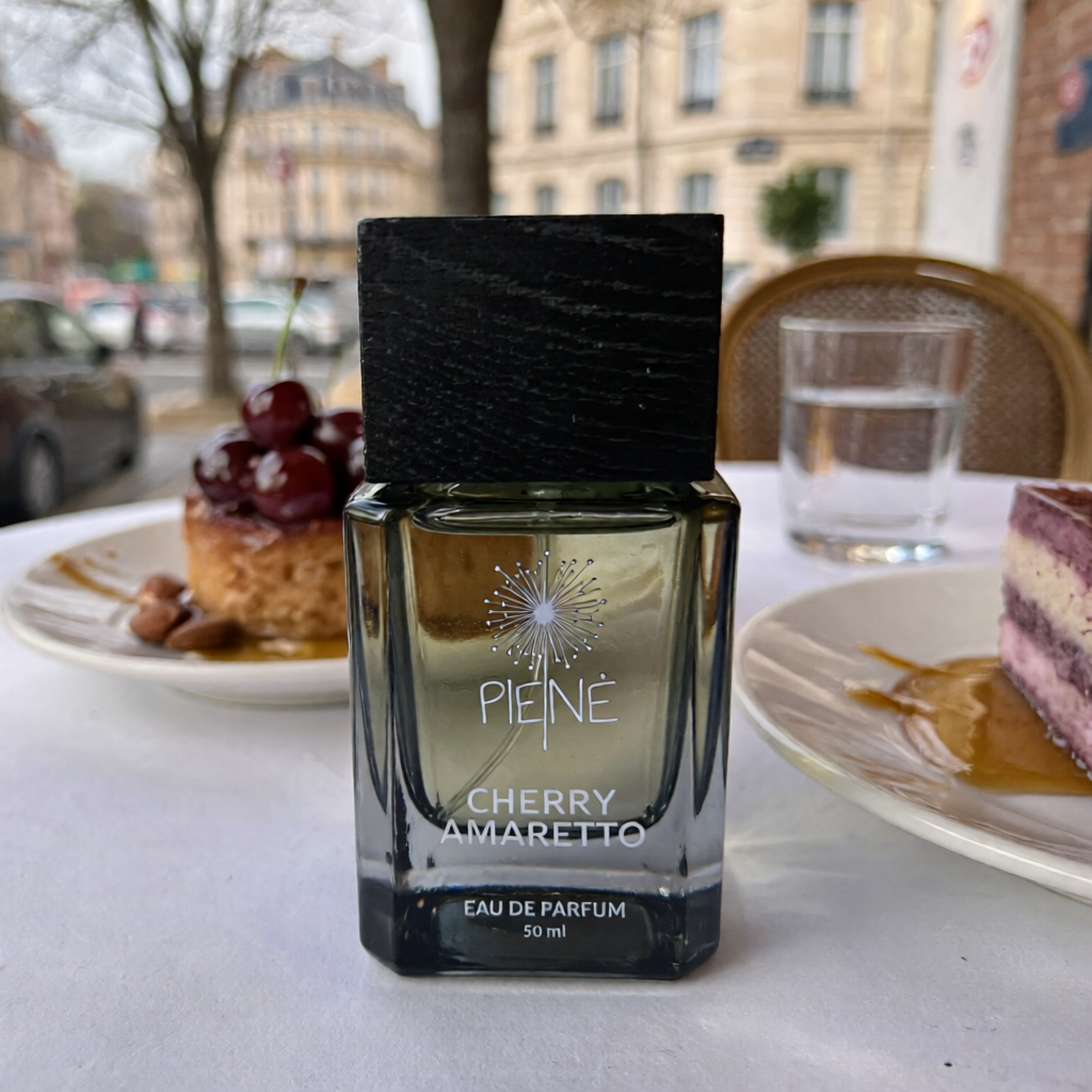 Cherry Amaretto perfume bottle – sweet cherry almond fragrance, unisex gourmand perfume