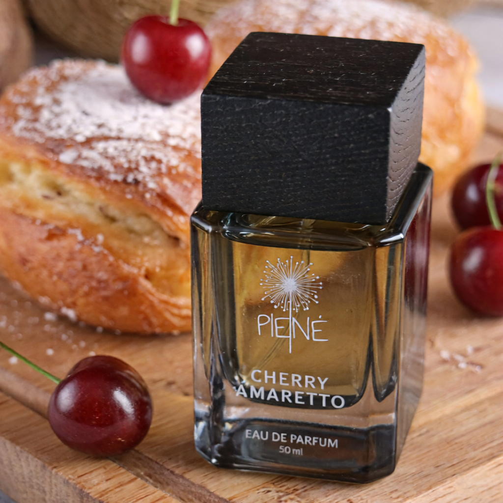 Cherry Amaretto perfume bottle – sweet cherry almond fragrance, unisex gourmand perfume