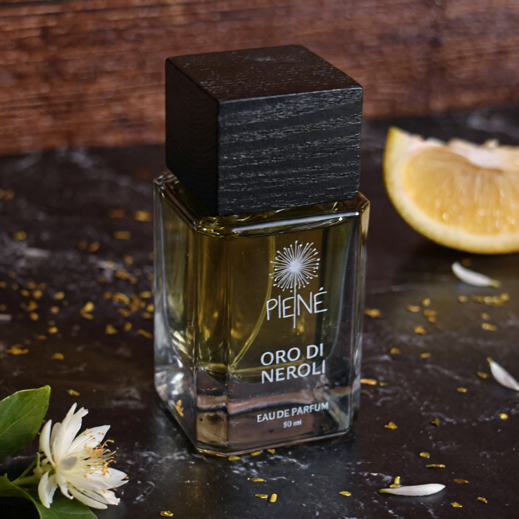 Oro di Neroli perfume bottle – bright neroli and citrus fragrance, elegant floral unisex perfume