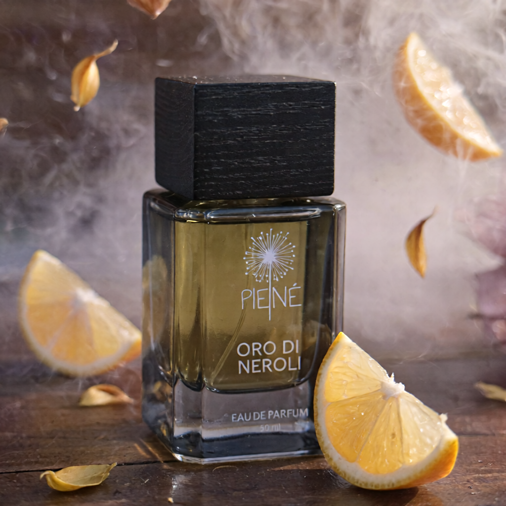 Oro di Neroli perfume bottle – bright neroli and citrus fragrance, elegant floral unisex perfume