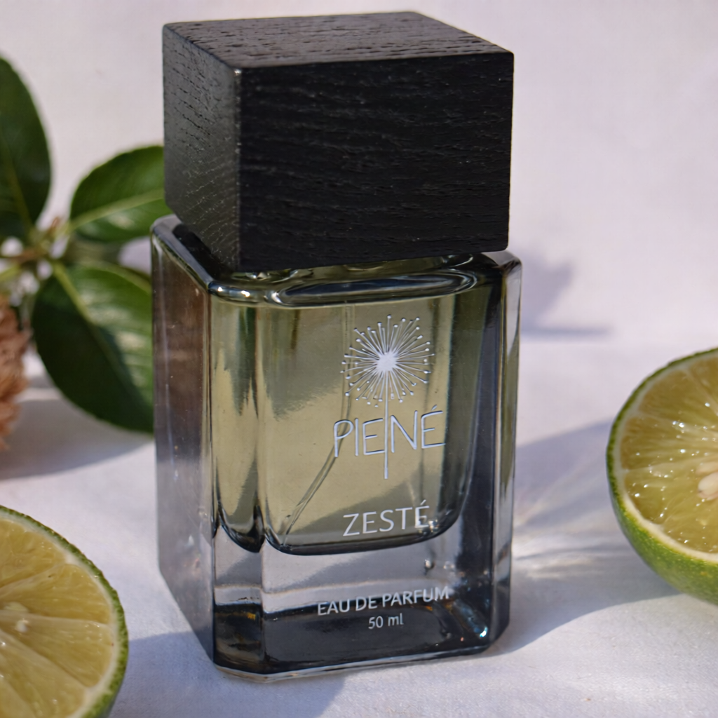 Zesté perfume bottle – citrus and musk fragrance Fresh unisex perfume with bergamot and cashmere – Zesté Eau de Parfum