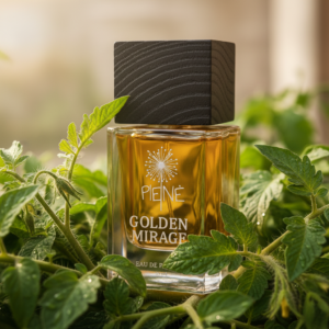 Golden Mirage unisex perfume with tomato leaf note – green niche fragrance